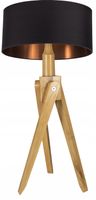 LAMPKA Biurkowa TRÓJNÓG, DREWNO, różne RODZAJE