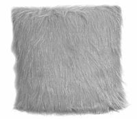 Poszewka dekoracyjna dwustronna włochacz POLLUX 45x45 szara