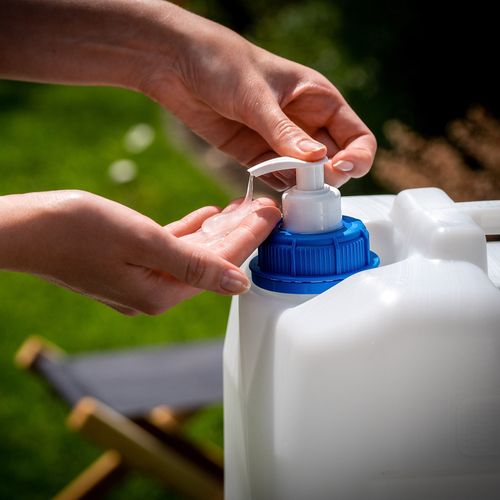 KADAX Kanister Na Wodę Umywalka Pojemnik Dozownik mydło Płyny 10L Z Kranem na Arena.pl