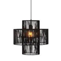 Wisząca lampa Soga 108766 Markslojd nad stół metal juta czarny