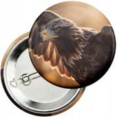 Przypinka z agrafką 59mm - ZWIERZĘTA PTAK ORZEŁ