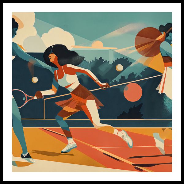 Plakat 80x80cm Mistrzynie Kortu zdjęcie 3