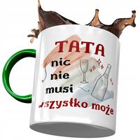 Kubek Zielony Dla Taty Ojca Na Dzień Taty Prezent Z Nadrukiem Ze Zdjęciem