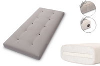 Materac 90x200 z lateksem - Pascall Futon Medium Latex - Szary