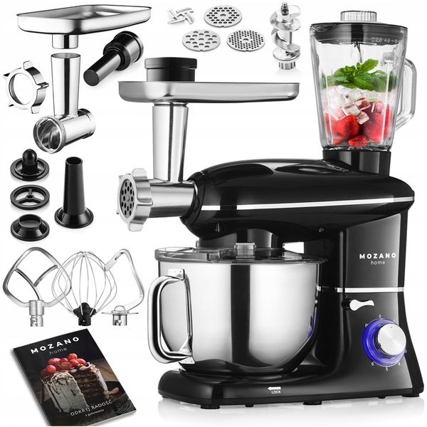 ROBOT KUCHENNY PLANETARNY 6,2L MIKSER WIELOFUNKCYJNY BLENDER 4w1 +PRZEPISY zdjęcie 1