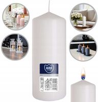 aura świeca walec biała 48h sw60/150-090