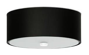 Sufitowa LAMPA okrągła SL.0760 abażurowy plafon nowoczesny czarny zdjęcie 2