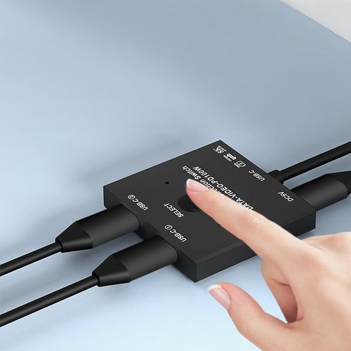 Przełącznik Type-C KVM2 3.1 Thunderbolt 3 2 wejścia 1 wyjście model AB201 na Arena.pl