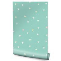 Tapeta Dziecięca Malowane Pastelowe GWIAZDECZKI