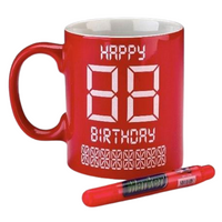 CYFROWY KUBEK NA URODZINY Z CZERWONYM FLAMASTREM