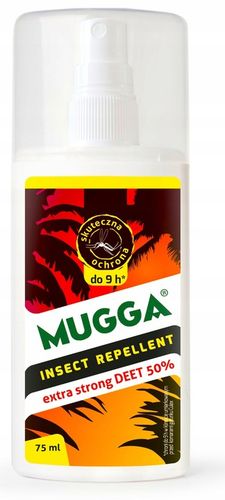 SPRAY 50% 75 ML NA KOMARY I KLESZCZE MUGGA STRONG na Arena.pl