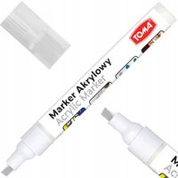 MARKER AKRYLOWY ŚCIĘTY BIAŁY TO-403 TOMA