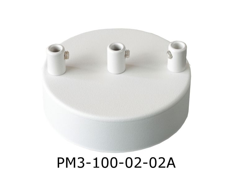 Podsufitka Biała 3 otwory 100mm + biały hamulec zdjęcie 1