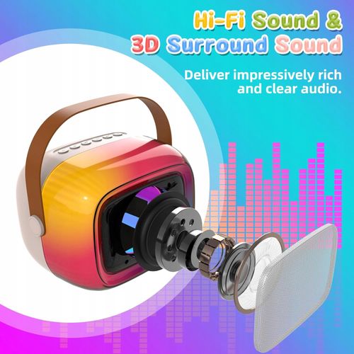 Karaoke GUYUCOM G1 przenośne głośnik karaoke Bluetooth + 2 Mikrofony HIT ! na Arena.pl