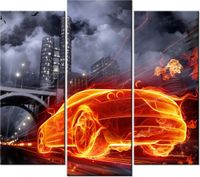 90 80CM OBRAZ T3 ELEM MKNĄCE AUTO DRUK ŚCIENNY