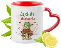 Dla Striptizerki Czerwony Z Uszkiem W Kształcie Serca Na Prezent Znadrukiem