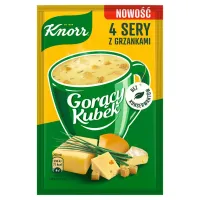 KNOR GORĄCY KUBEK 17G ZUPA 4 SERY Z GRZANKAMI