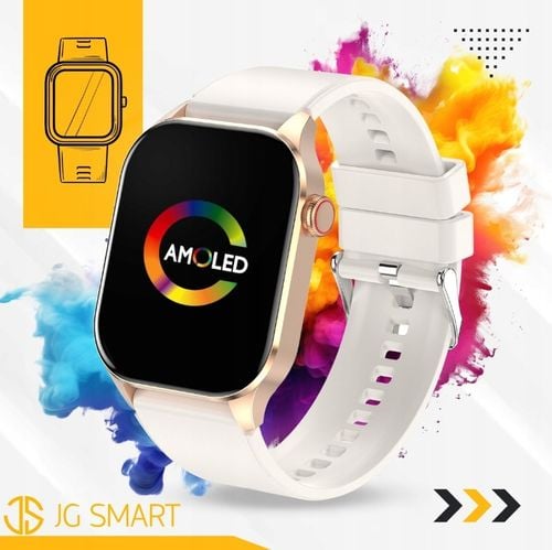 SMARTWATCH DAMSKI ZEGAREK POMIAR GLUKOZY CIŚNIENIE MENU PL ROZMOWY 2 PASKI na Arena.pl