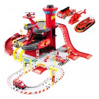 GARAŻ STRAŻ POŻARNA 3 POZIOMY WINDA AUTKA HELIKOPTER 74 ELEMENTY