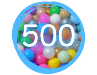 Plastikowe piłeczki do suchego basenu – 500 szt