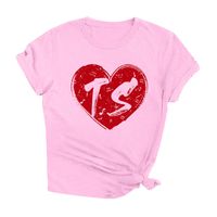 Hohololo Koszulka Damska z nadrukiem TS, Różowa, Rozmiar L