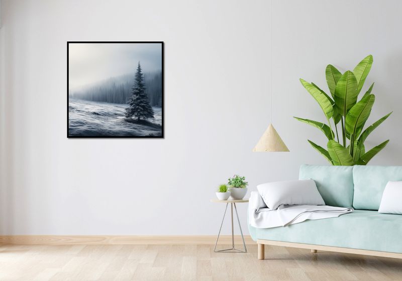 Plakat 80x80cm Samotna Choinka zdjęcie 4