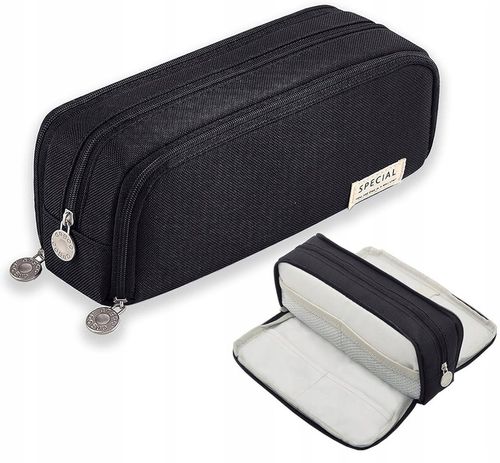 Duży Piórnik Szkolny Saszetka Trzykomorowy Zamek Piórnik do Szkoły + GRATIS na Arena.pl