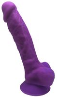 realistyczne dildo silexd fioletowe 17,5 cm