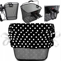 Kosz na rower METALOWY koszyk na kierownicę CLICK z uchwytem + WKŁAD