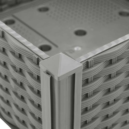 Donica do podwyższonej rabaty, 80x80x38 cm, polipropylen na Arena.pl