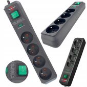 Przedłużacz Przepięciowy 4 GNIAZDA LISTWA ZASILAJACA 3500W Certyfikat CE