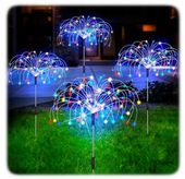 LAMPA SOLARNA LED drzewko dmuchawiec fajerwerki