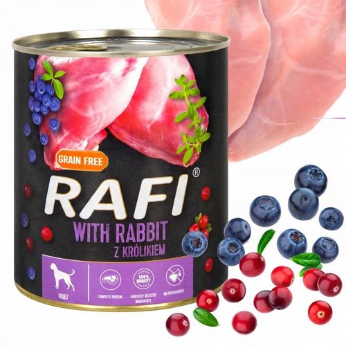 Karma mokra dla psa Dolina Noteci RAFI PREMIUM MIX smaków 24x800g na Arena.pl