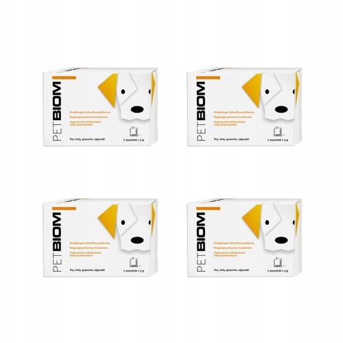 *PAKIET 4 OP.PETBIOM (21G) PROBIOTYK DLA PSA, KOTA na Arena.pl