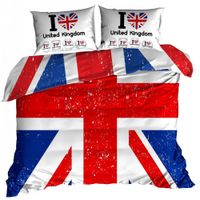 Pościel 3D satyna bawełniana 140x200cm I LOVE UK