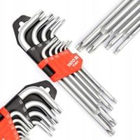 YATO KLUCZE IMBUSOWEZ ZESTAW KLUCZY TORX T10-T50 9EL. CR-V OTWORY
