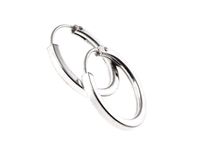 Eleganckie srebrne kolczyki gładkie koła kółka 1,9cm srebro 925 K1906