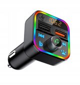 TRANSMITER ODTWARZACZ FM BLUETOOTH Z MIKROFONEM SZYBKA ŁADOWARKA QC USB