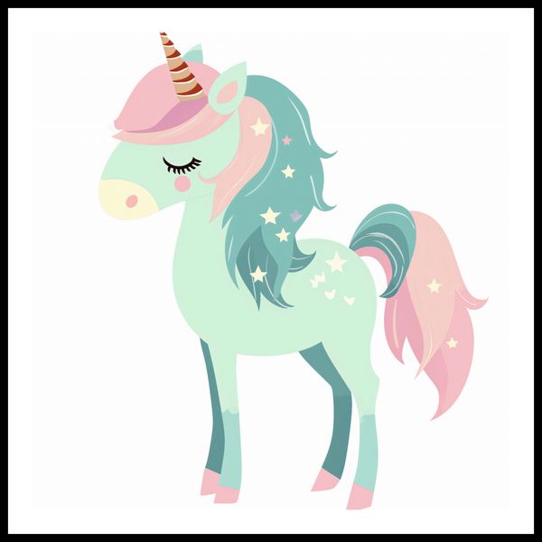 Plakat 90x90cm Jednorożec Marzeń zdjęcie 3