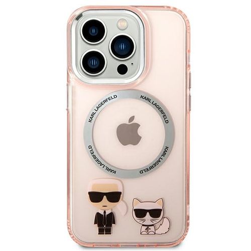 Etui Karl Lagerfeld do iPhone 14 Pro Max, Różowy, MagSafe na Arena.pl