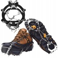 RACZKI NA BUTY ANTYPOŚLIZGOWE ŁAŃCUCHY KOLCE TURYSTYCZNE ETUI 36-45 CZARNE