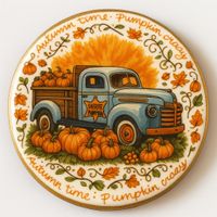 CIASTKO LUKROWANE SHERIFF PUMPKIN ROZ.M KOŁO RĘCZNIE ROBIONE