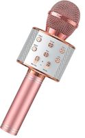 Mikrofon bezprzewodowy do karaoke dla dzieci rose gold