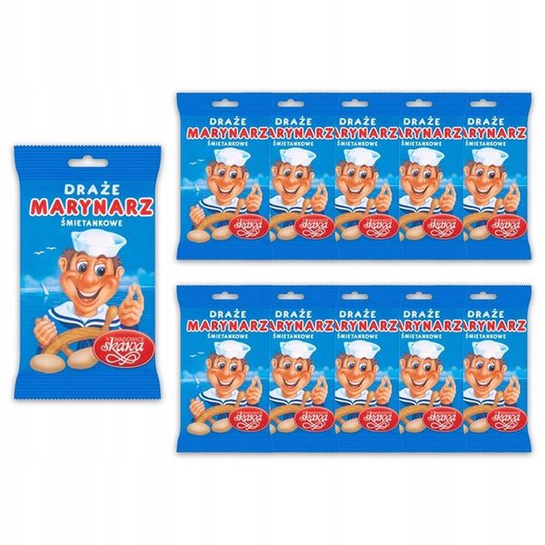 Wadowice Skawa Marynarz Draże śmietankowe 70 g x 10  sztuk zdjęcie 1