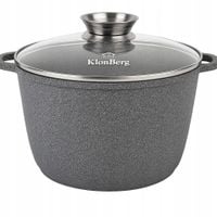 Garnek duzy 21 L Gastro Rondel KrönBerg z pokrywką marmurkowy