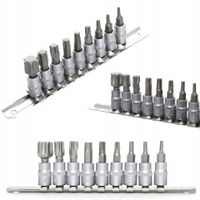 Zestaw nasadek 1/4" 25 mm torx bitonasadki bit 9 elementów KD10241