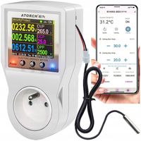 TERMOSTAT ELEKTRONICZNY WiFi WATOMIERZ TIMER APLIKACJA GNIAZDKO 230V