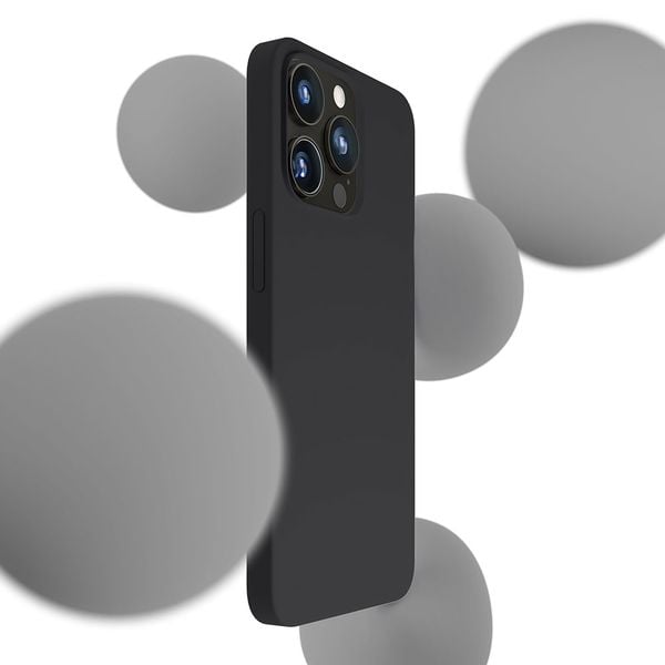 apple iphone 14 pro max - 3mk hardy silicone magcase graphite zdjęcie 2
