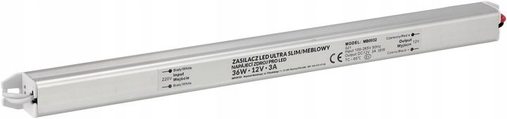 Zasilacz LED Ultra Slim 3A 36W 12V zdjęcie 5
