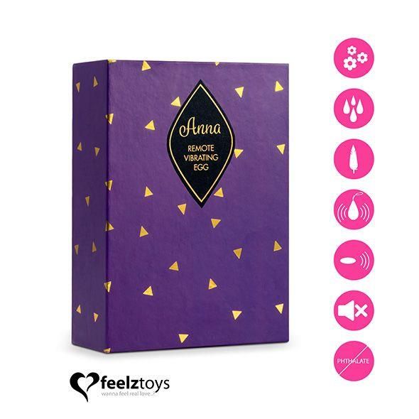 Feelztoys - Anna Vibrating Egg Remote Deep Pink zdjęcie 4